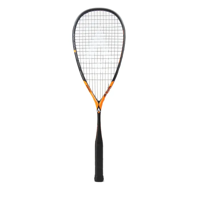 karakal-raw-110-2-1-squashschl-ger-110g-kopfballance-satin-schwarz-orange image 1