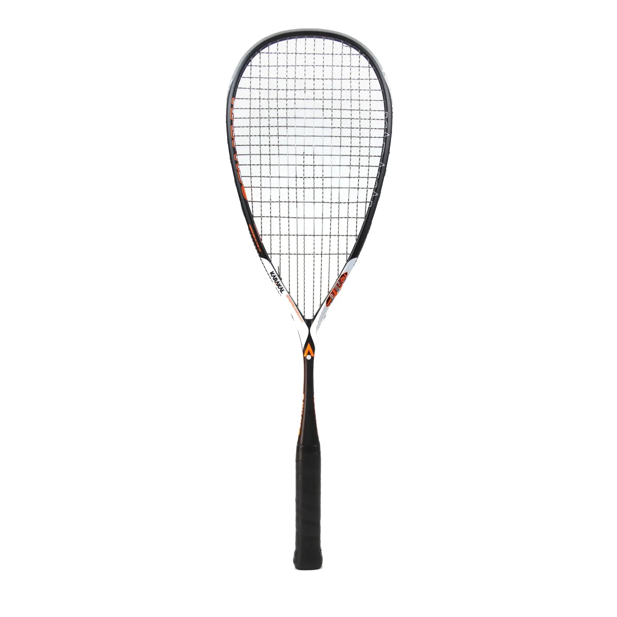 karakal-raw-110-2-1-squashschl-ger-110g-kopfballance-satin-schwarz-orange image 8