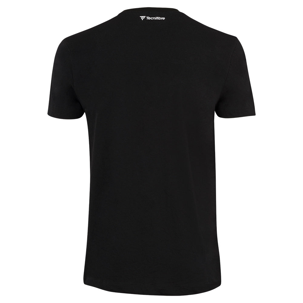 tecnifibre-padel-t-shirt-black-herren-standardpassform-tricolor-band image 2