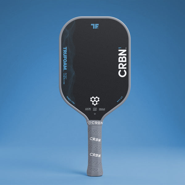 crbn-trufoam-waves-pickleball-paddle-elongated-long-handle-foam-core image 1