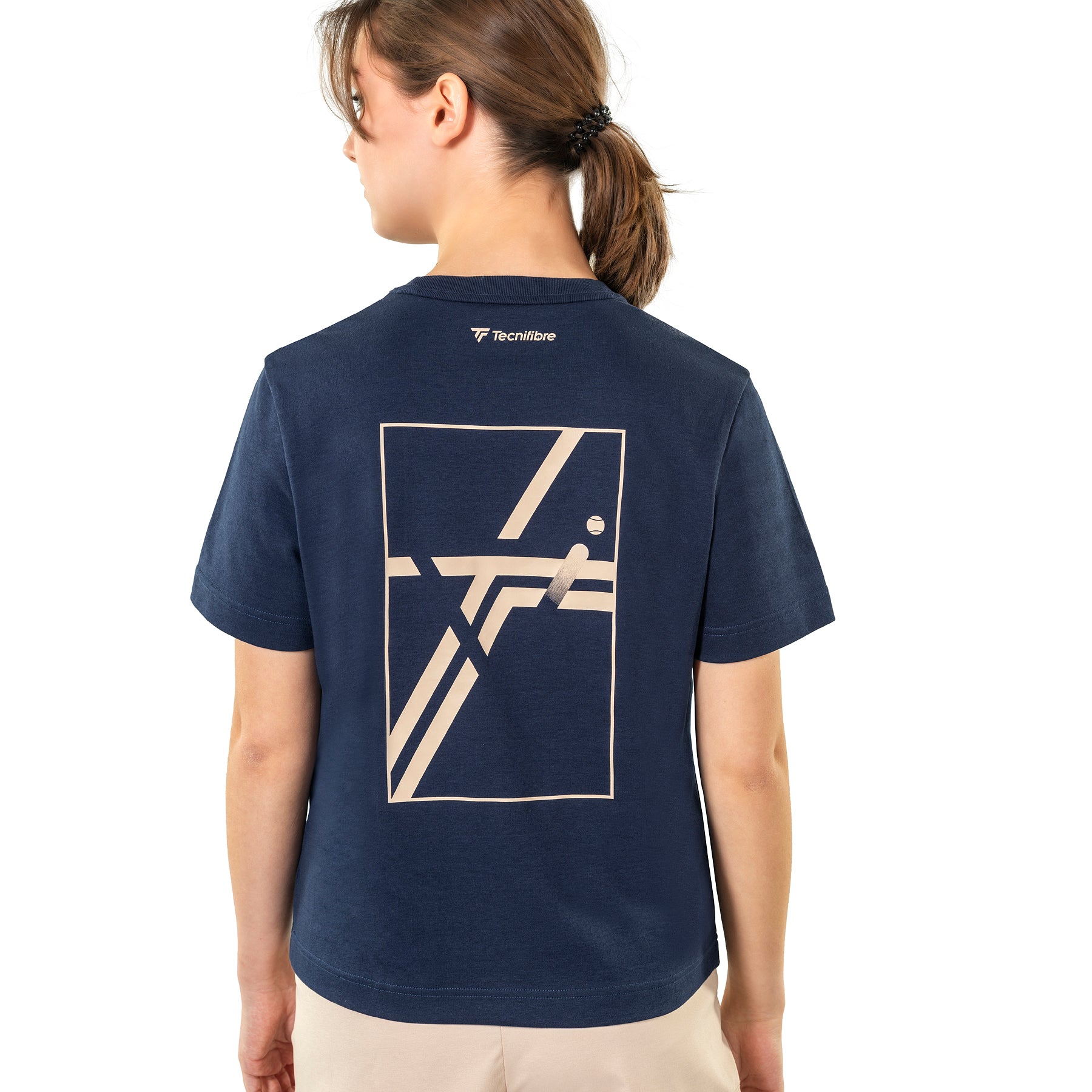 tecnifibre-graphic-tee-femme-marine-oversize-t-shirt-aus-bio-baumwolle image 5