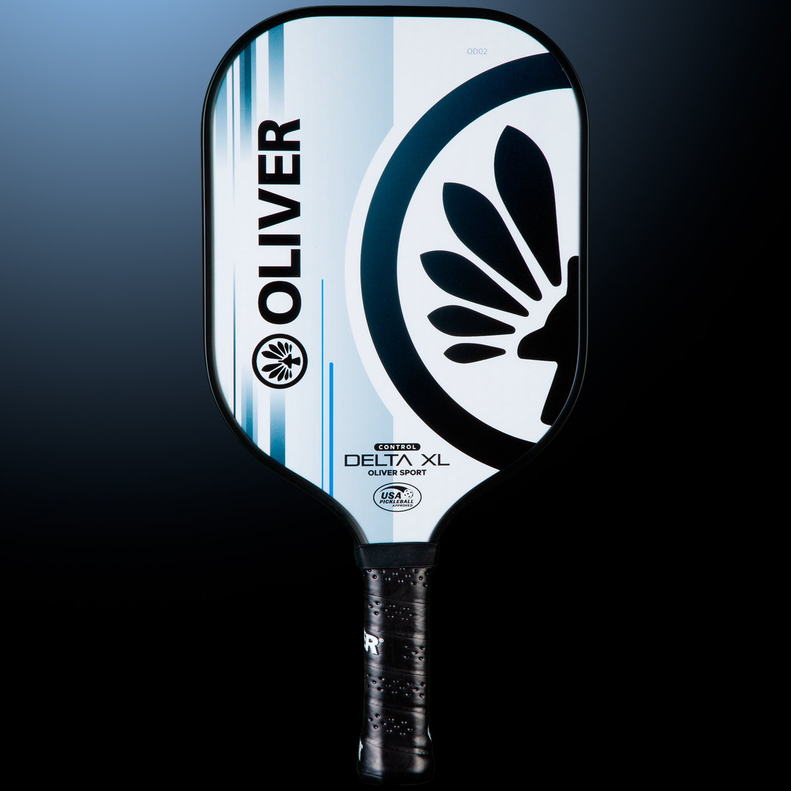 oliver-delta-xl-control-pickleball-paddle-white-gray image 1