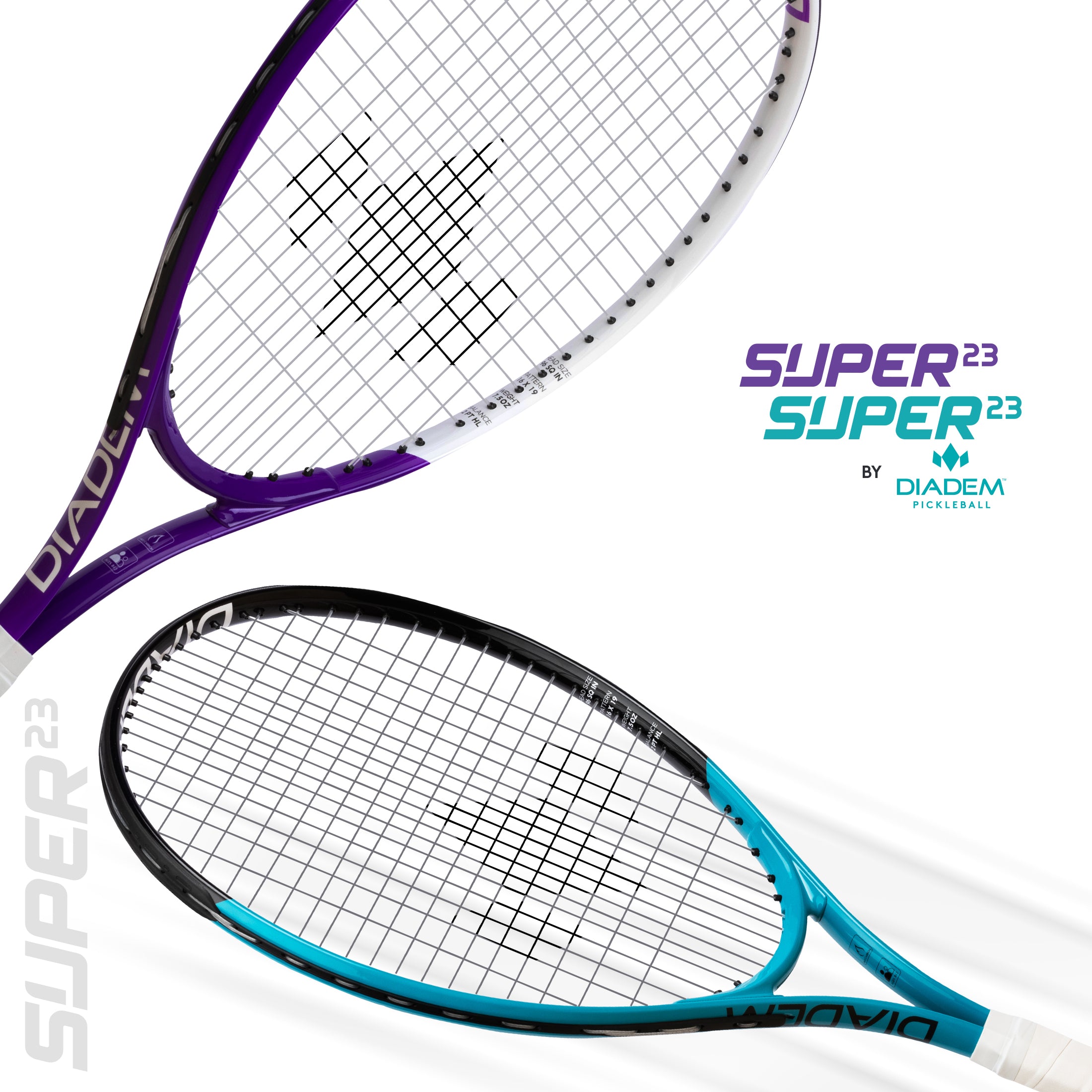 diadem-super-23-junior-tennisschl-ger-23-zoll-teal-lila image 5