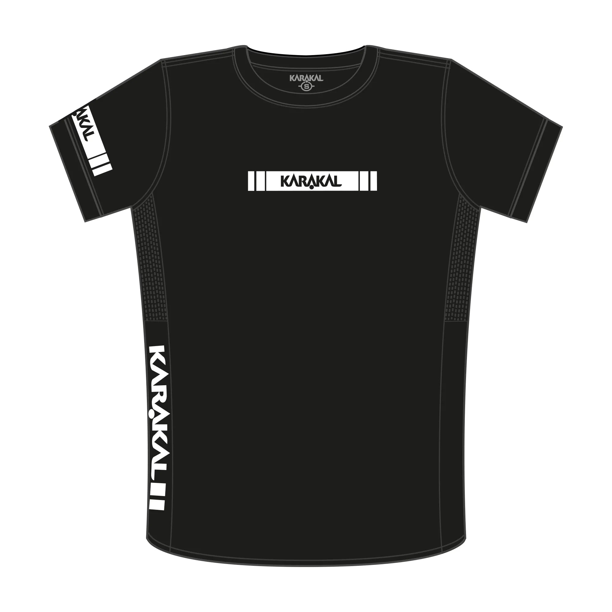 karakal-pro-tour-tee-black-2025-26 image 4