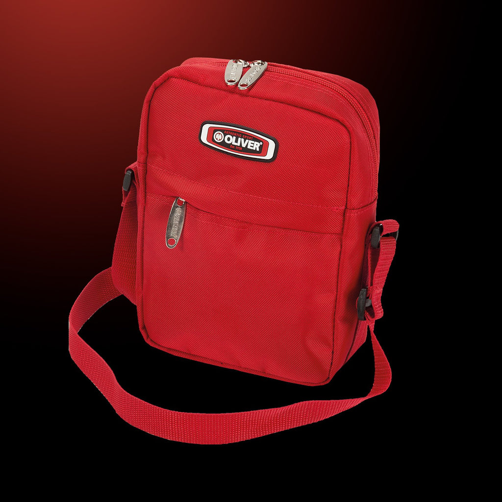 oliver-umh-ngetasche-sport-und-freizeittasche-grau-oder-rot-verstellbarer-riemen image 1