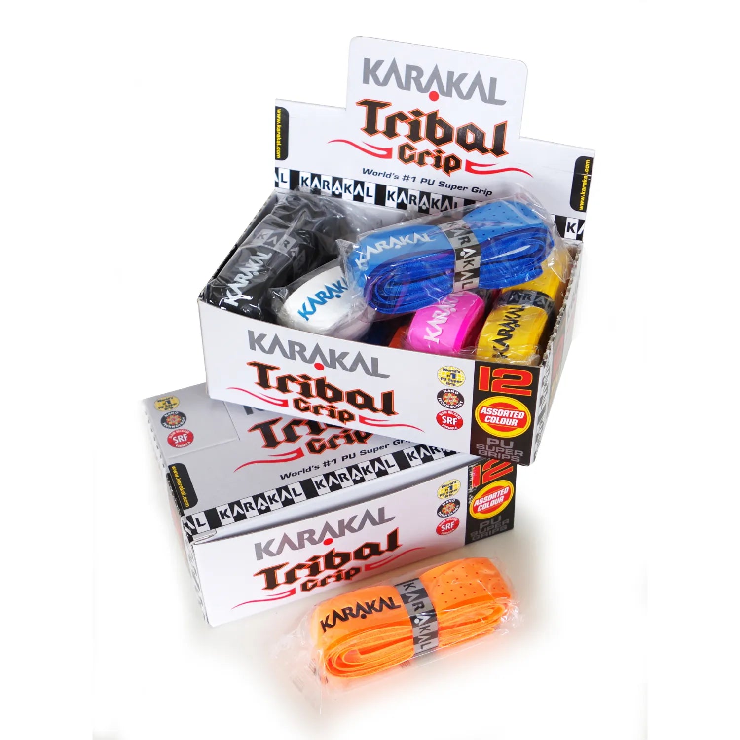 karakal-pu-super-tribal-grip-box-mit-12-griffb-ndern-f-r-squash-tennis-badminton image 3