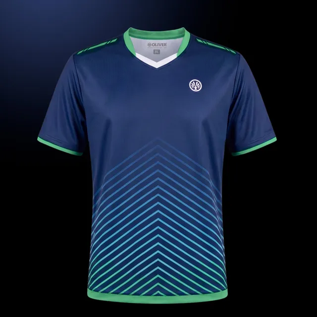 oliver-modena-performance-t-shirt-mc-cool-technologie-dunkelblau-mit-chevron-str image 1