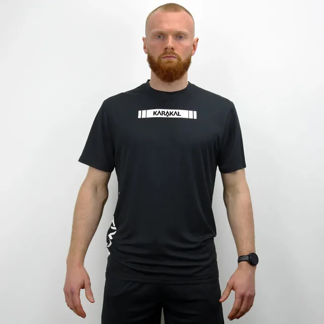 karakal-active-tee-black-2025-26-cool-tec-t-shirt-f-r-team-verein-und-freizeit image 1