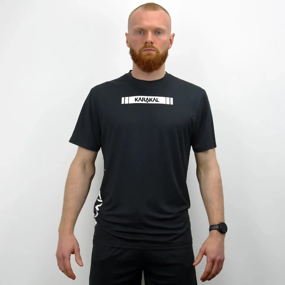 karakal-active-tee-black-2025-26-cool-tec-t-shirt-f-r-team-verein-und-freizeit image 1
