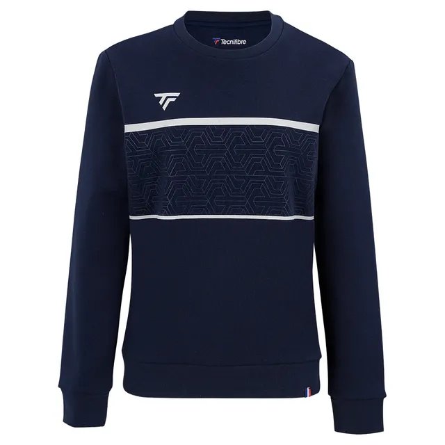 tecnifibre-team-sweat-marine-damen-sweatshirt-mit-rundhals-und-gerippten-b-ndche image 1