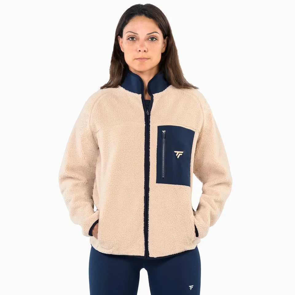 tecnifibre-sherpa-full-zip-jacket-sand-herren-tennisfleecejacke-mit-durchgehende image 1