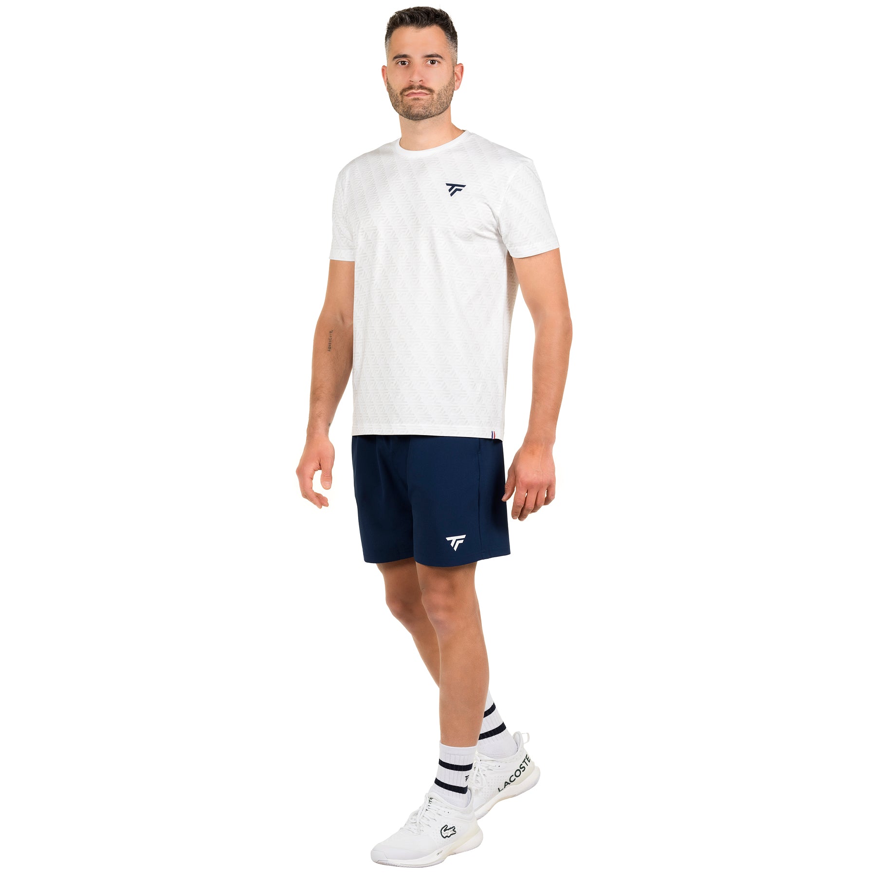 tecnifibre-graphic-tee-white-2024-herren-t-shirt-mit-tricolore-band-gerade-passf image 1