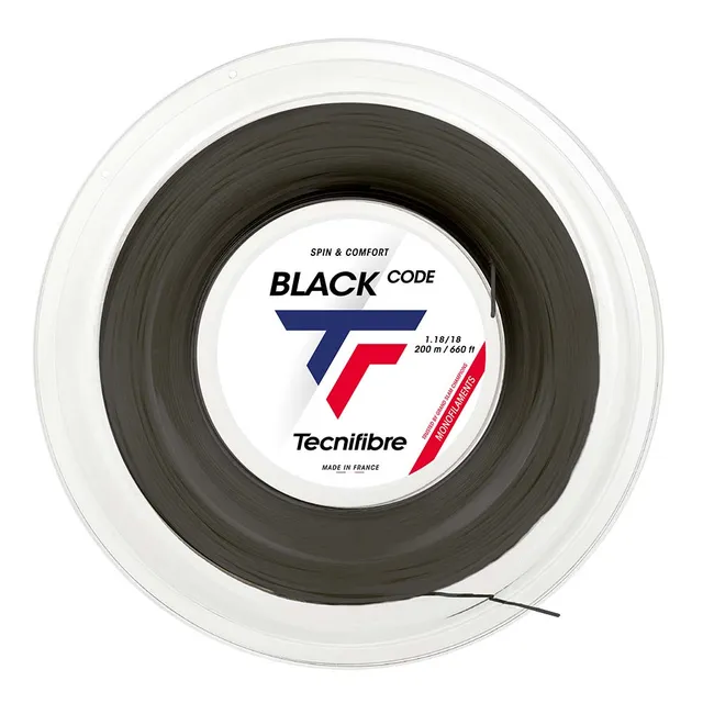 tecnifibre-black-code-noir-tennissaiten-rolle-200-m-co-polyester-1-24-mm-1-28-mm image 1