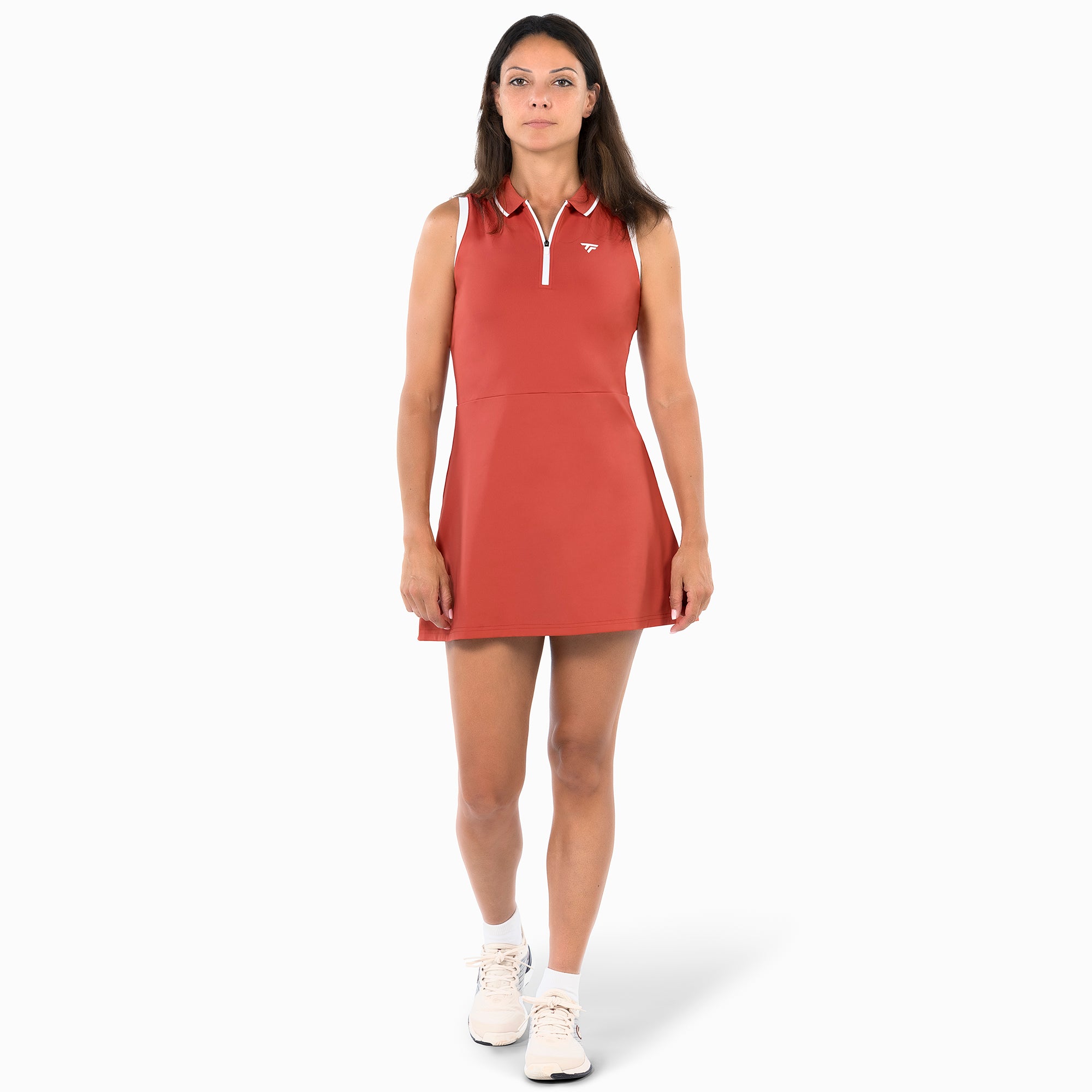 tecnifibre-robe-tech-dress-damen-terracotta-flexibles-tennis-kleid-mit-integrier image 1