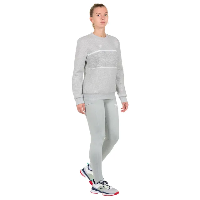 tecnifibre-team-sweat-silver-femme-damen-sweatshirt-mit-rundhals-und-gerippten-b image 1