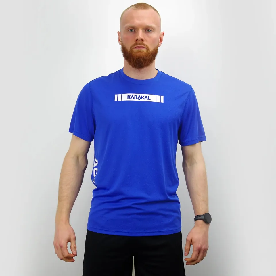 karakal-active-tee-blue-2025-26-cool-tec-t-shirt image 1