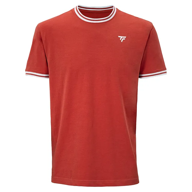 tecnifibre-stretch-tee-terracotta-jungen-elastisches-t-shirt-aus-bio-baumwolle image 1
