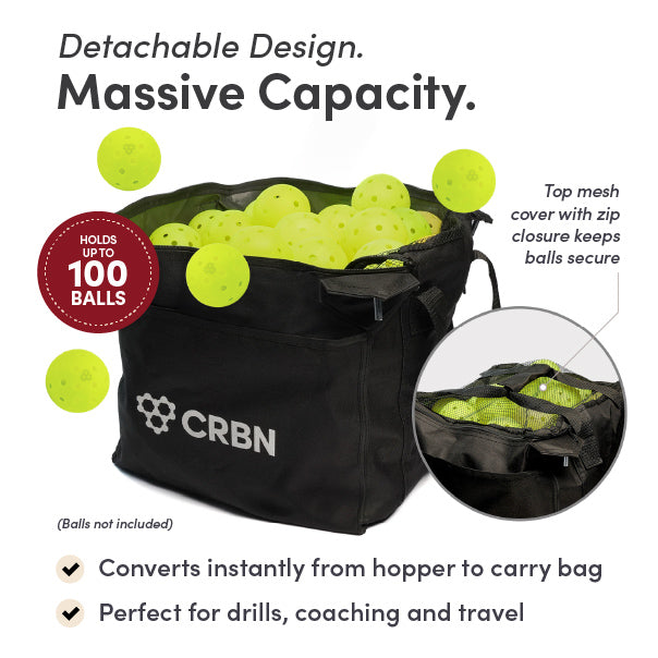 crbn-pickleball-ball-hopper-pickleball-ball-caddy-f-r-bis-zu-100-b-lle image 6