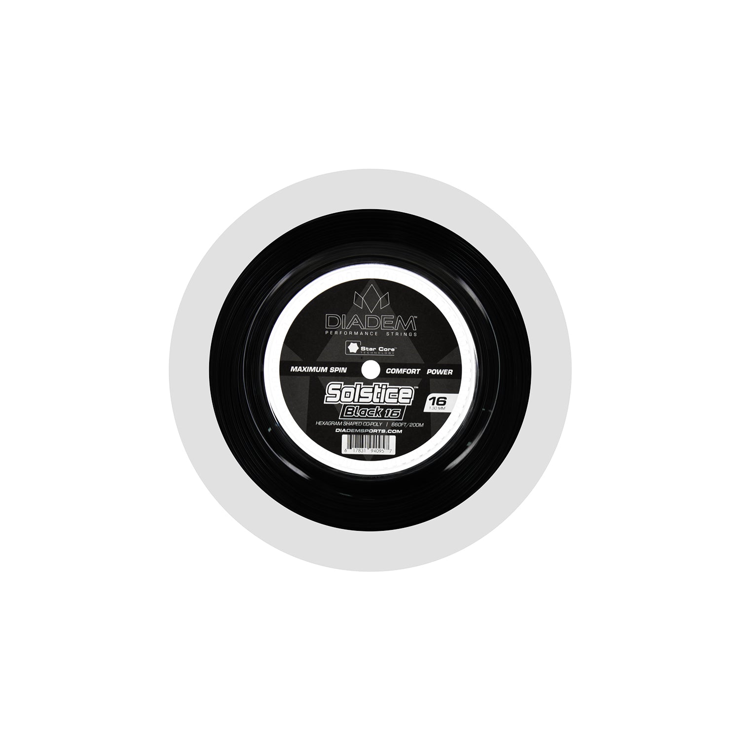 diadem-solstice-black-reel-co-poly-tennissaite-sternprofil-saitenrolle image 1