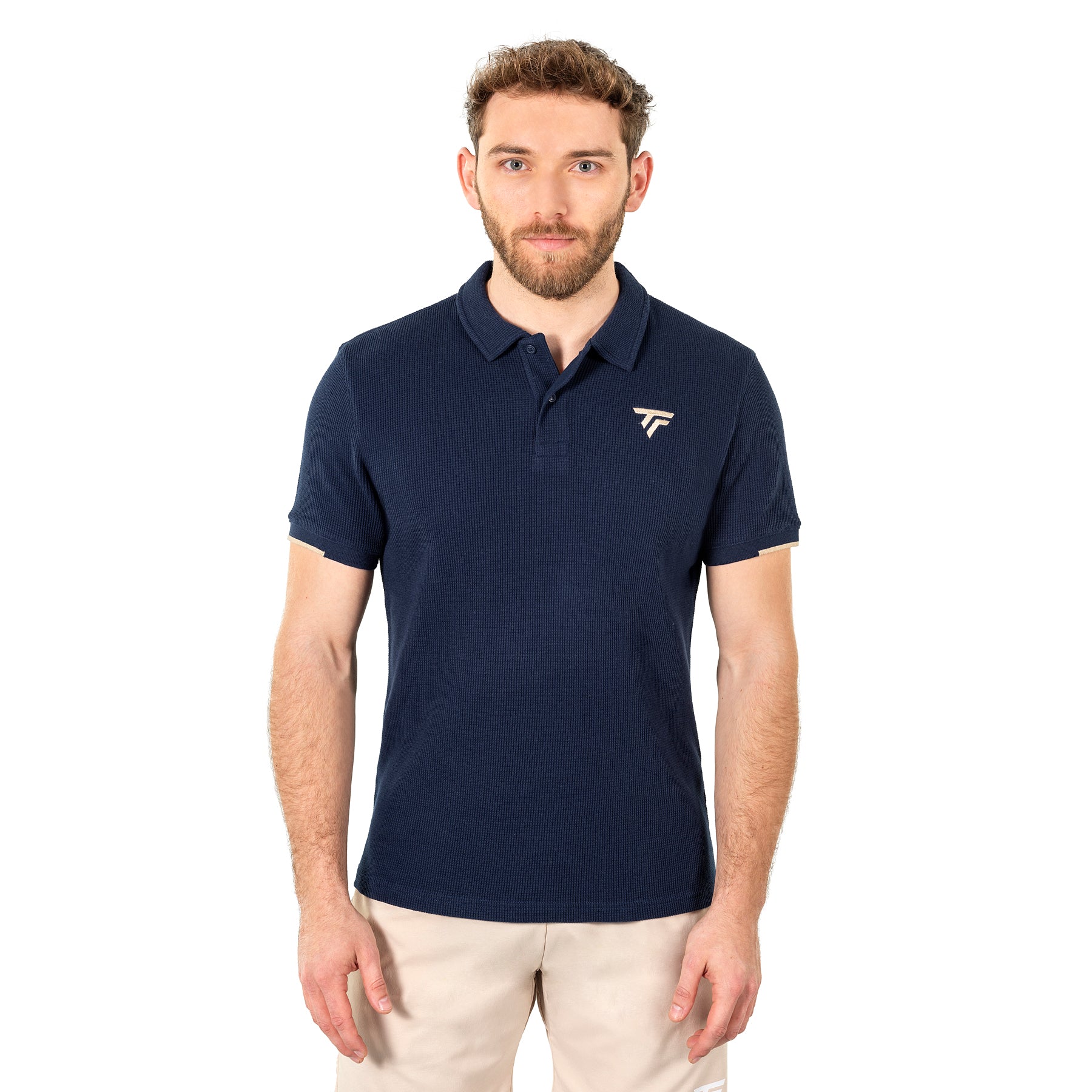 tecnifibre-polo-waffle-homme-marine-herren-tennis-polo image 1