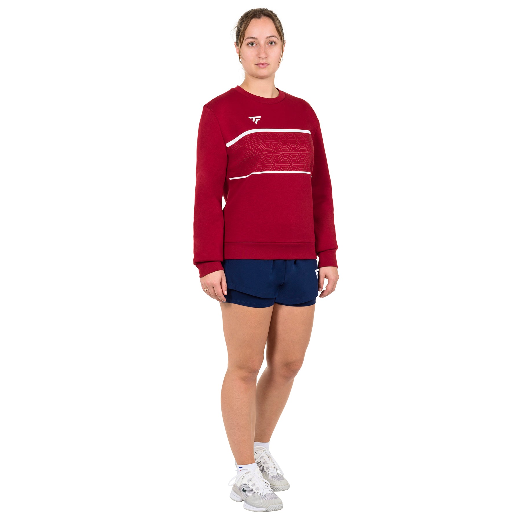 tecnifibre-team-sweat-cardinal-damen-bequemer-sweater-aus-baumwoll-polyester image 3