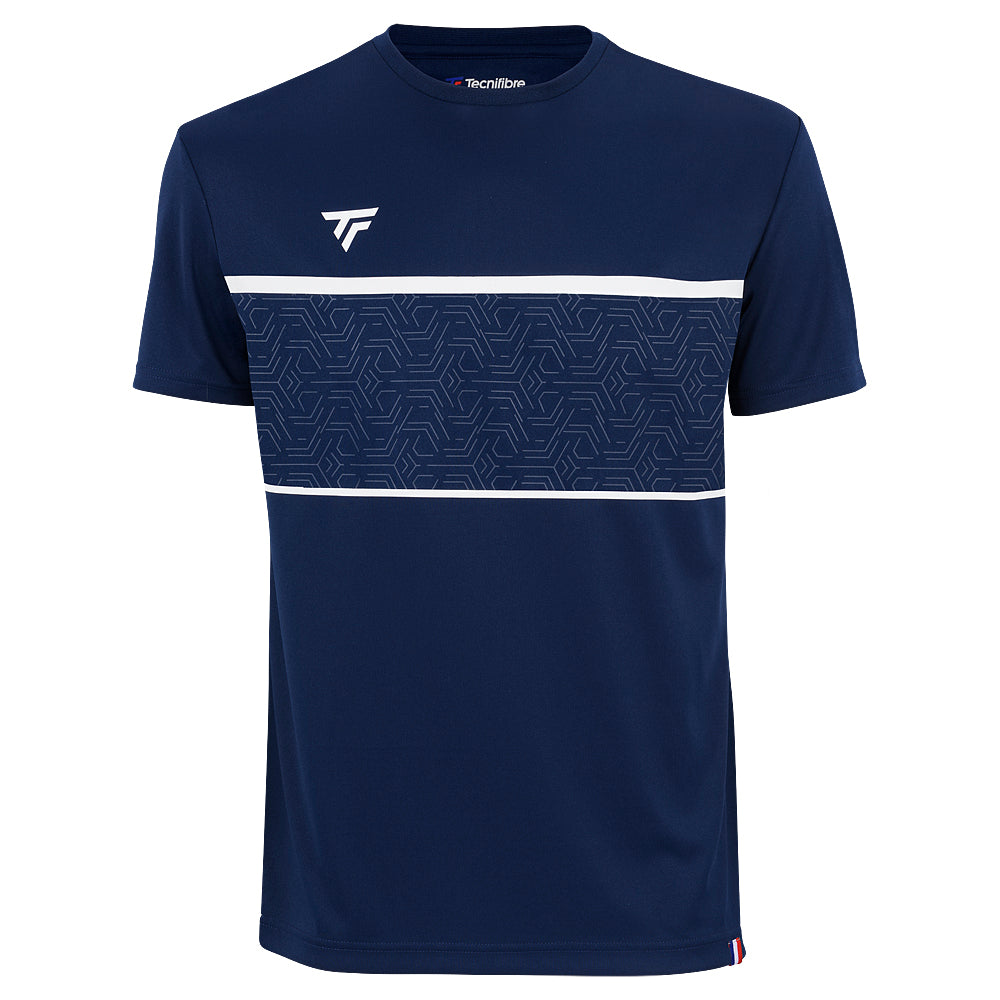 tecnifibre-team-tech-tee-marine-jungen-rundhals-t-shirt-mit-tecnifibre-wappen-au image 2
