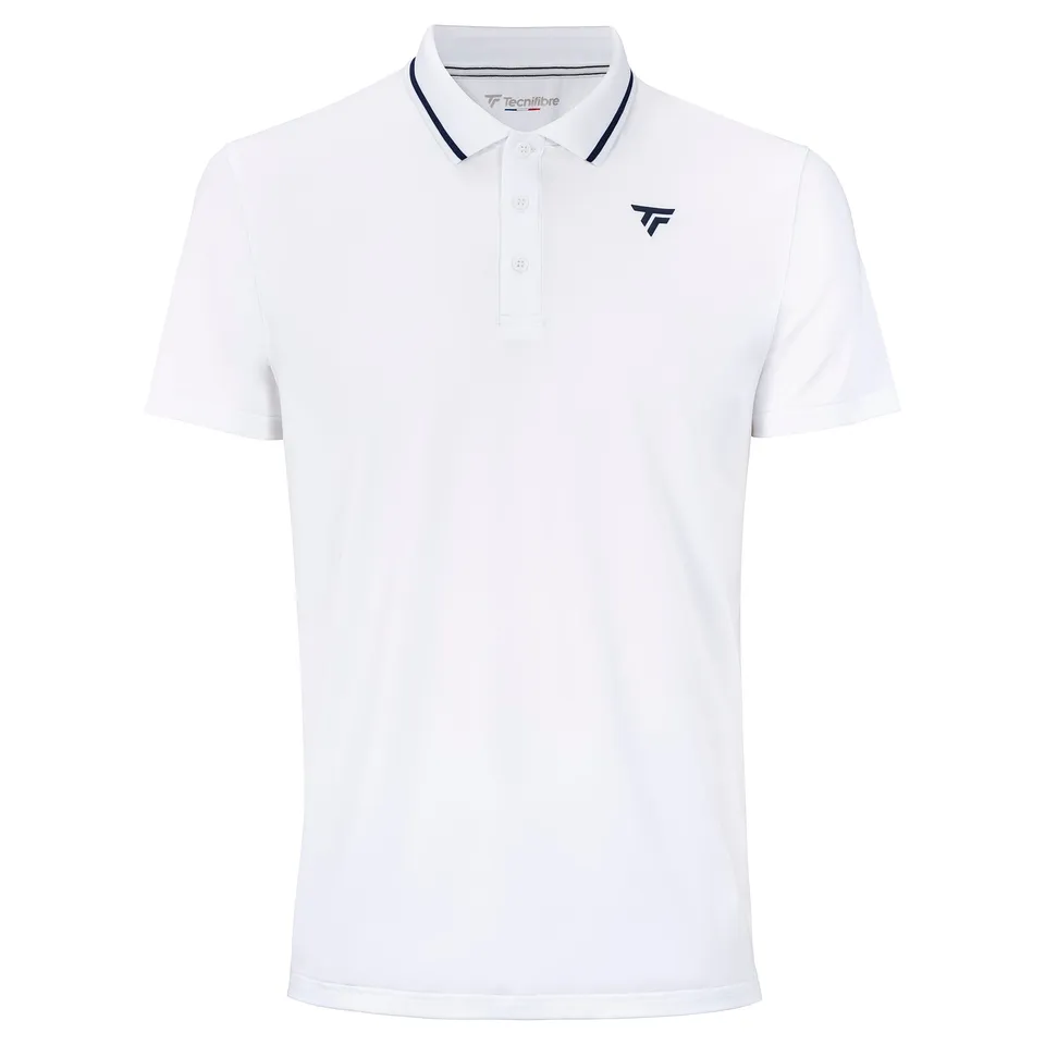 tecnifibre-tech-polo-white-jungen-leichtes-schnelltrocknendes-poloshirt image 1