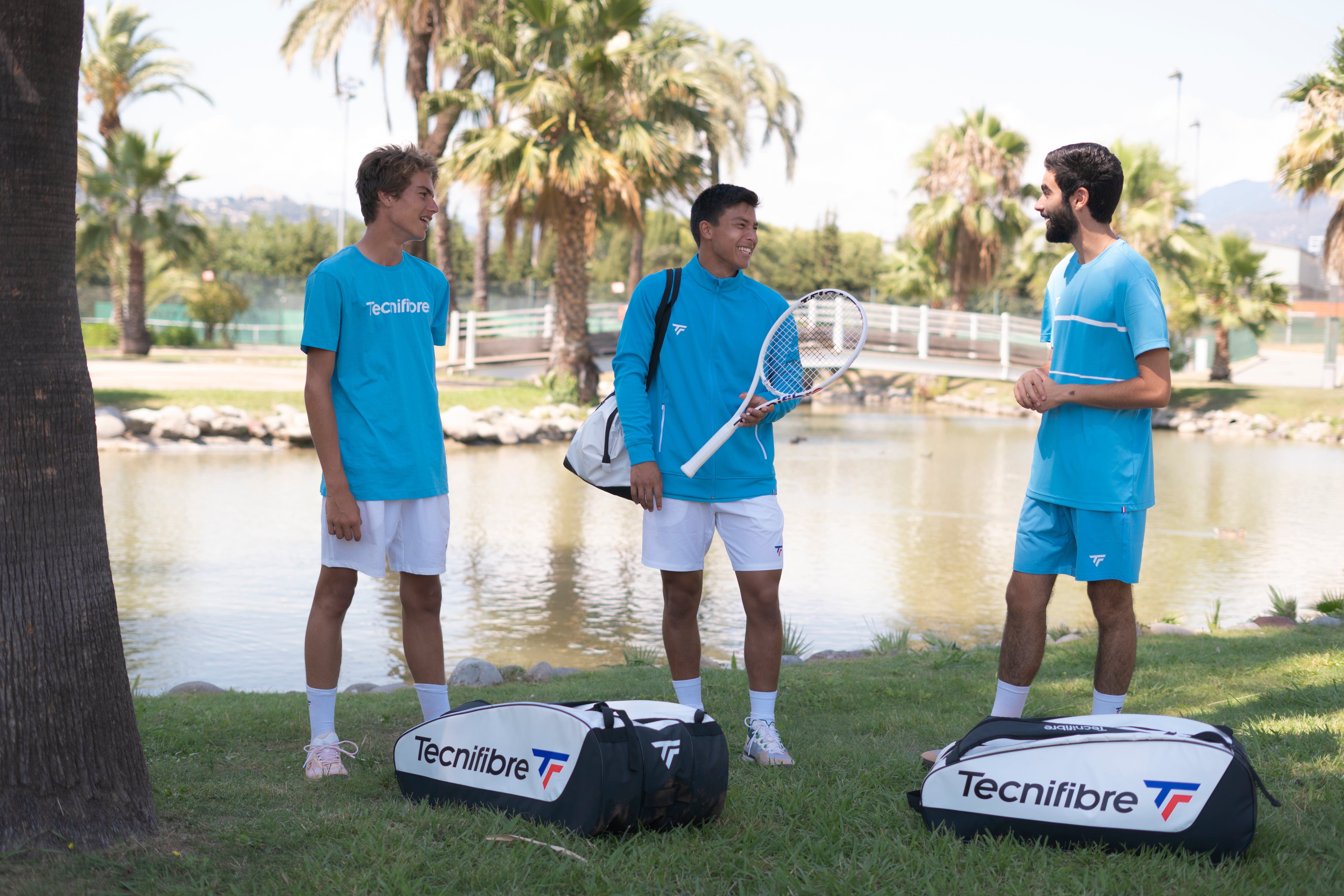 tecnifibre-team-cotton-t-shirt-herren-azur-100-baumwolle image 4