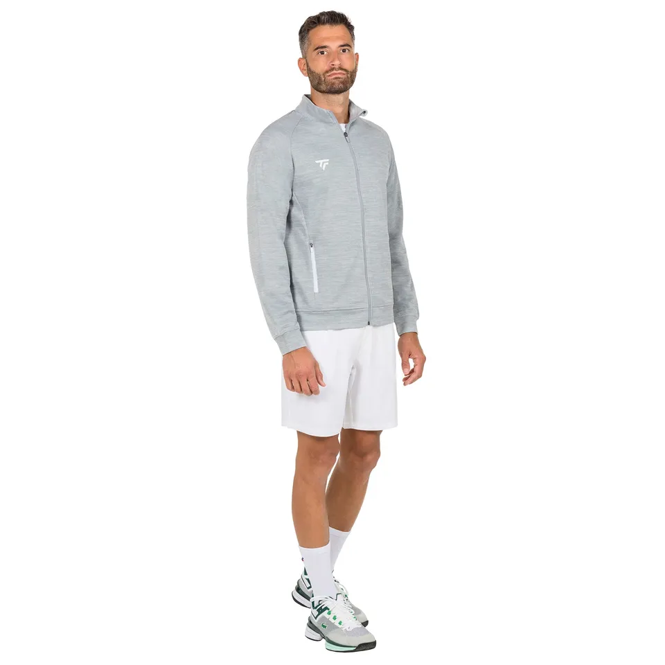 tecnifibre-team-jacket-silver-herren-leichte-trainingsjacke-mit-rei-verschluss image 1
