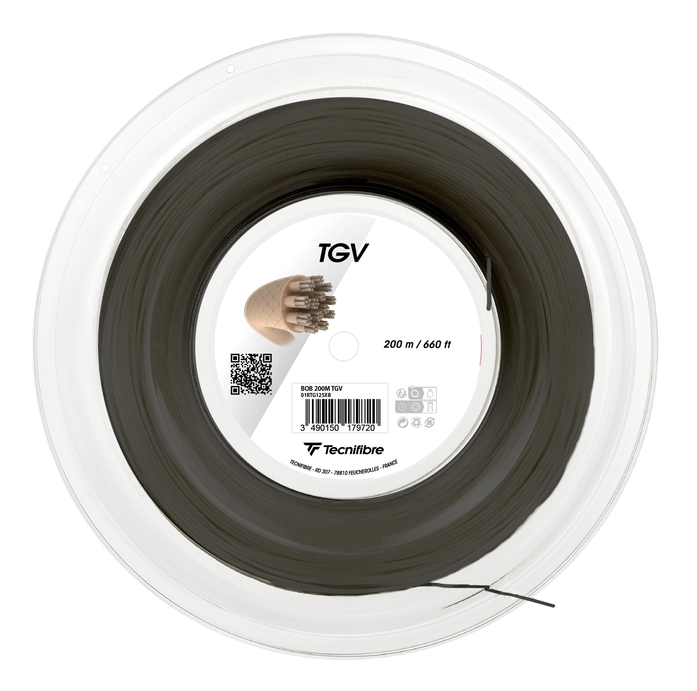 tecnifibre-tgv-black-200m-tennissaite-1-25-mm-komfort-polyamid-1200-mikrofilamen image 3