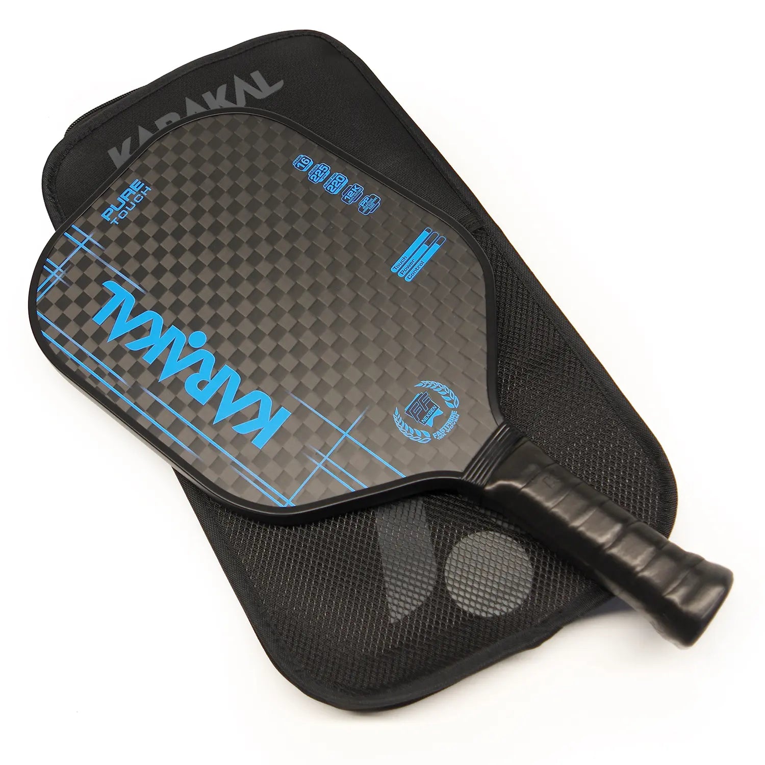 karakal-pure-touch-blue-pickleball-paddle-pr-zision-und-spin image 2
