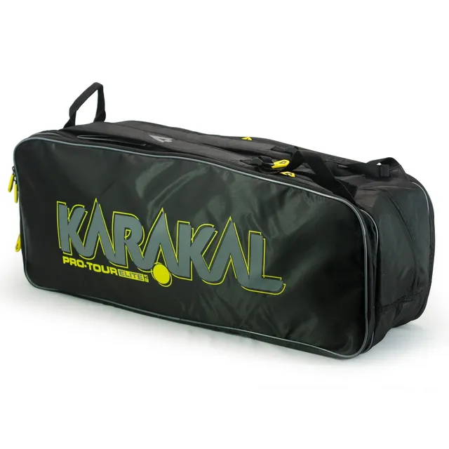 karakal-pro-tour-2-1-elite-racketbag-12-schl-ger-tourbag-mit-gelbem-trim image 1