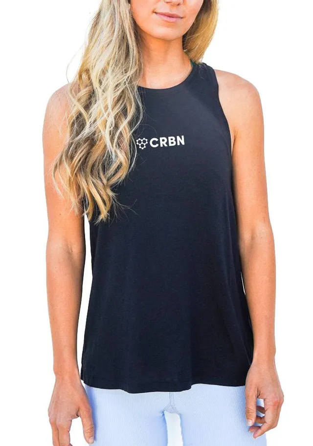 crbn-pickleball-women-s-logo-performance-racerback-tank-tanktop image 1