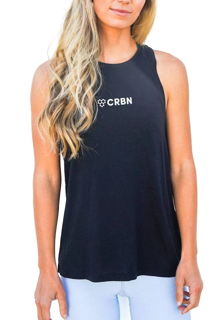crbn-pickleball-women-s-logo-performance-racerback-tank-tanktop image 1
