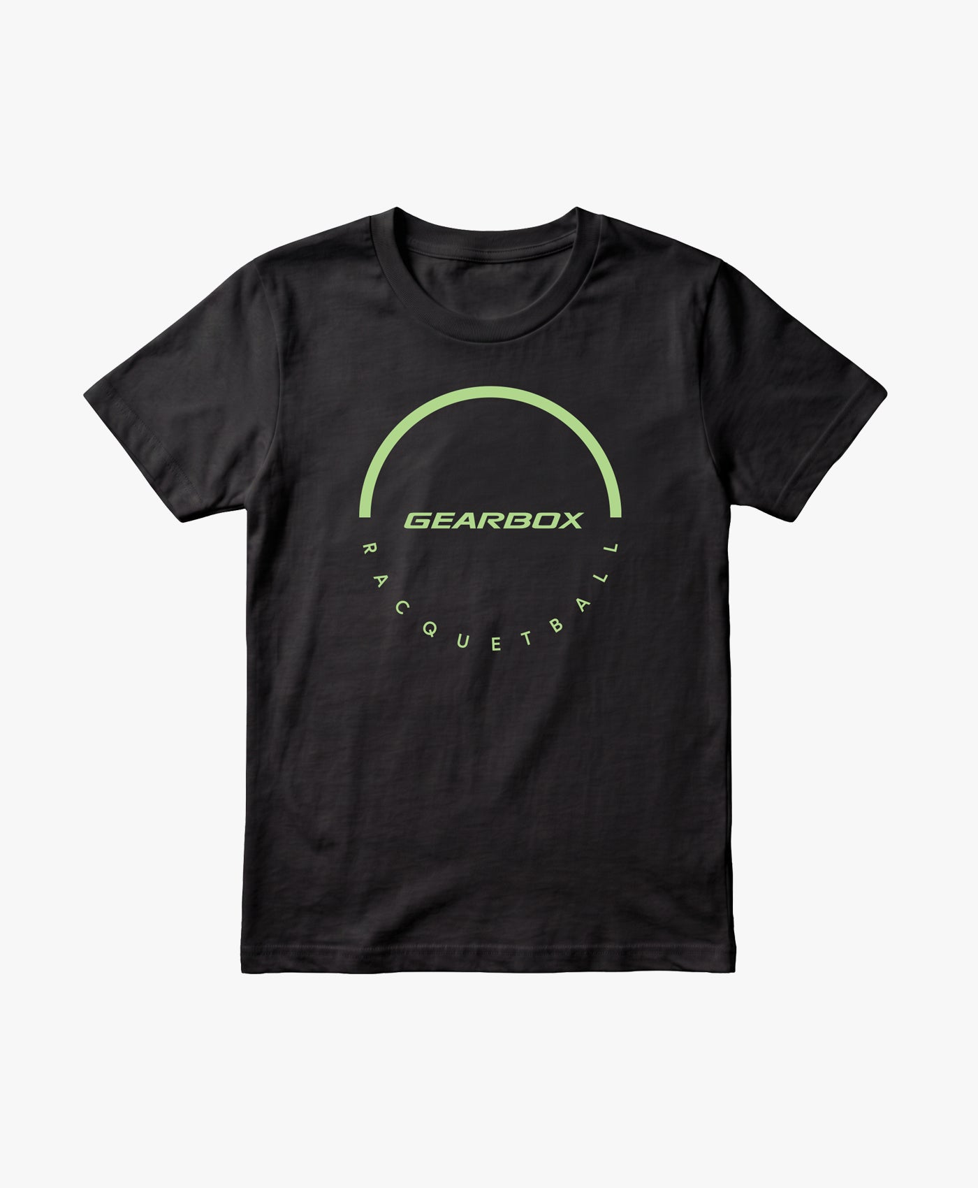 gearbox-dome-herren-cotton-tee-schwarz-racquetball-t-shirt image 1