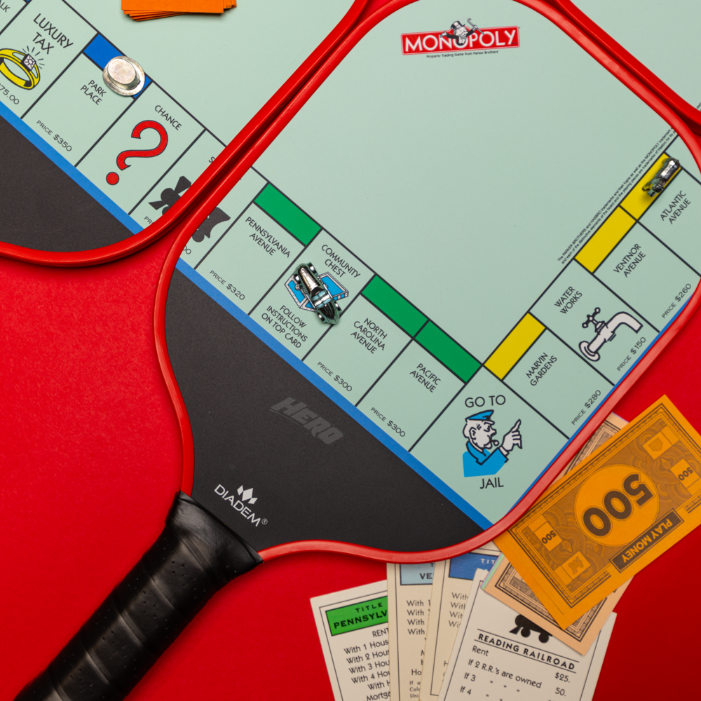 diadem-monopoly-board-4-paddle-starter-kit-pickleball-set image 8