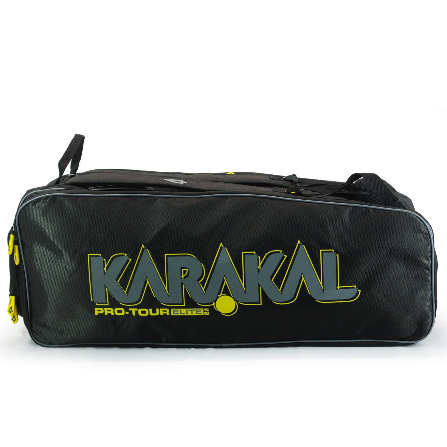 karakal-pro-tour-2-1-elite-racketbag-12-schl-ger-tourbag-mit-gelbem-trim image 3
