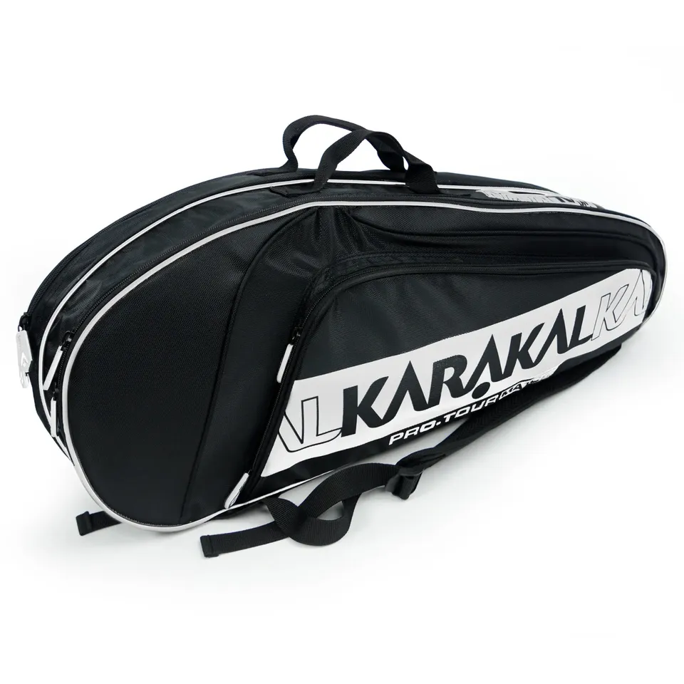 karakal-pro-tour-match-2-2-racket-bag-4-schl-ger-tasche-white-vielseitig-tragbar image 1