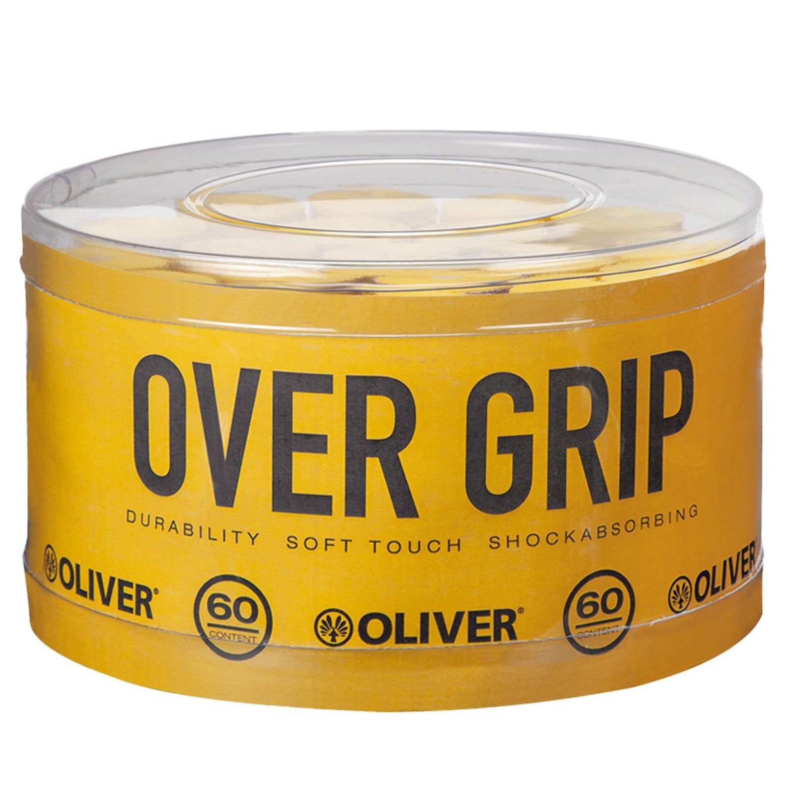 oliver-over-grip-box-60-st-ck-badminton-und-squash-griffb-nder-grau-gelb-wei image 6