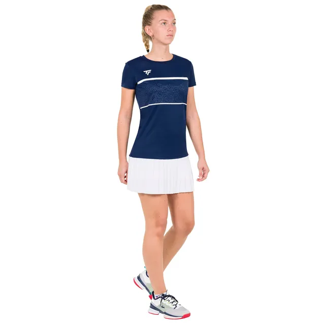 tecnifibre-team-tech-t-shirt-damen-marine-rundhals-tecnifibre-wappen image 1