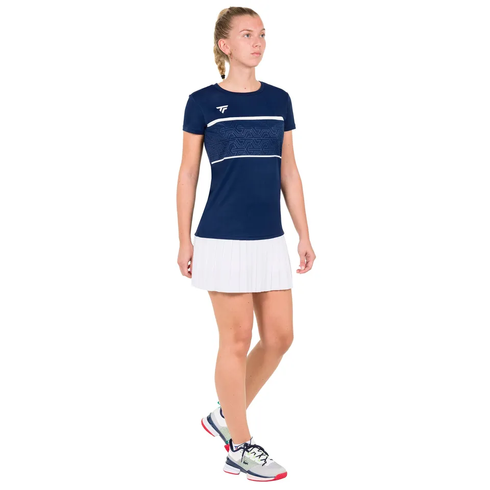 tecnifibre-team-tech-t-shirt-damen-marine-rundhals-tecnifibre-wappen image 1