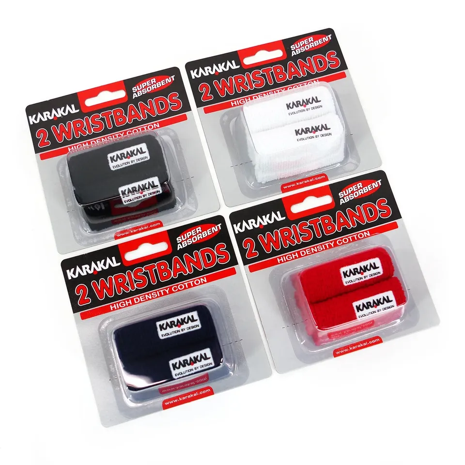karakal-wristband-x2-2er-pack-saugf-hige-baumwoll-schwei-b-nder-f-r-racketsport image 1