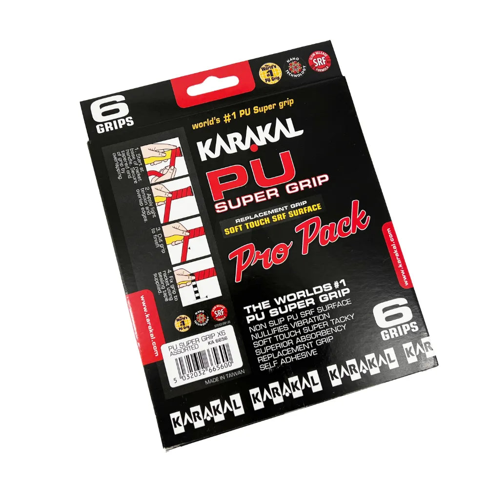 karakal-pu-super-grip-pro-box-mit-6-griffb-ndern-selbstklebend-nano-partikel image 2