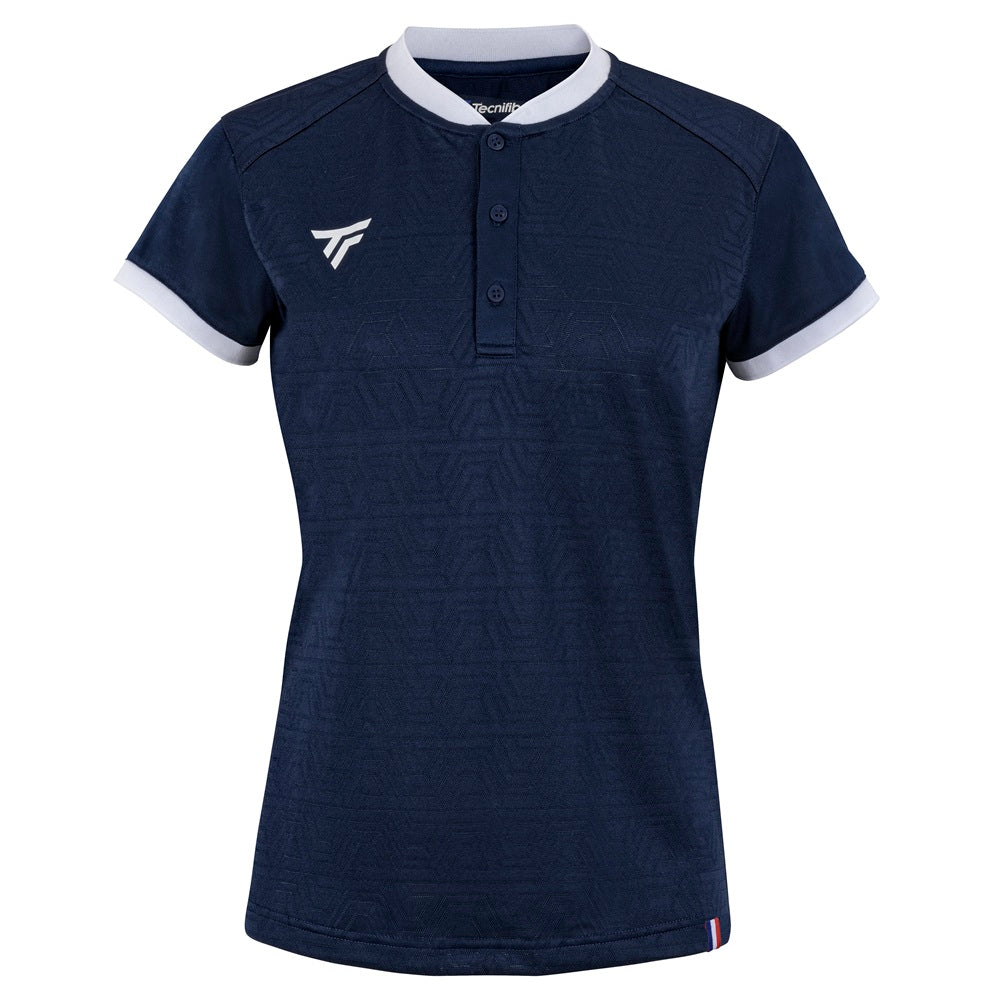 tecnifibre-team-mesh-polo-marine-damen-microperforiertes-polo-im-outlet image 1